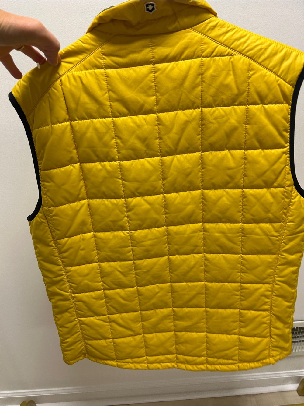Victorinox Yellow Quilted Vest with Gray Trim image 2